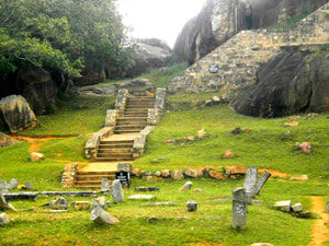 Sri Lankan Sceneries - Vessagiriya Aramic Complex